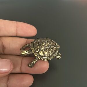 Retro Brass Turtle.